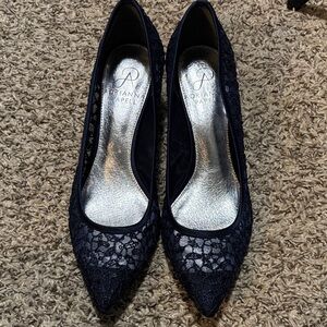 Adrianna Papell Midnight Lace Heels